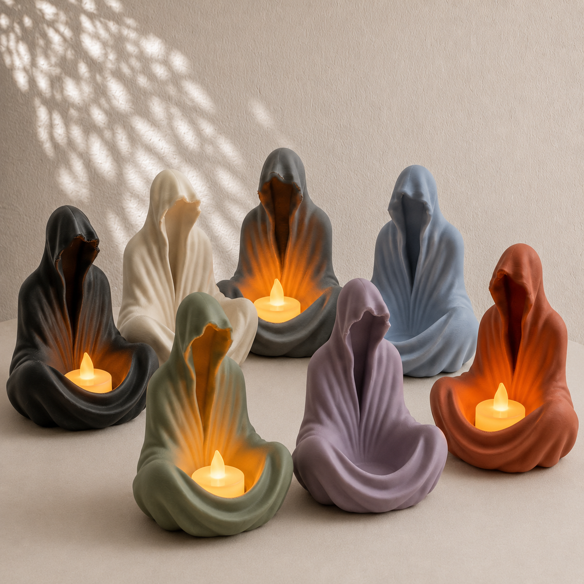 Hooded LED Candle Holder
