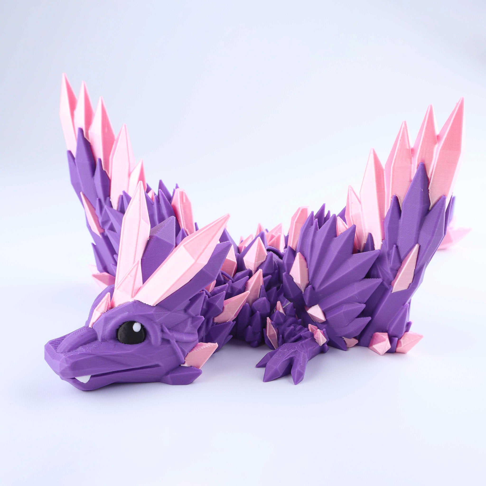 Pink Crystal Wing articulated baby dragon