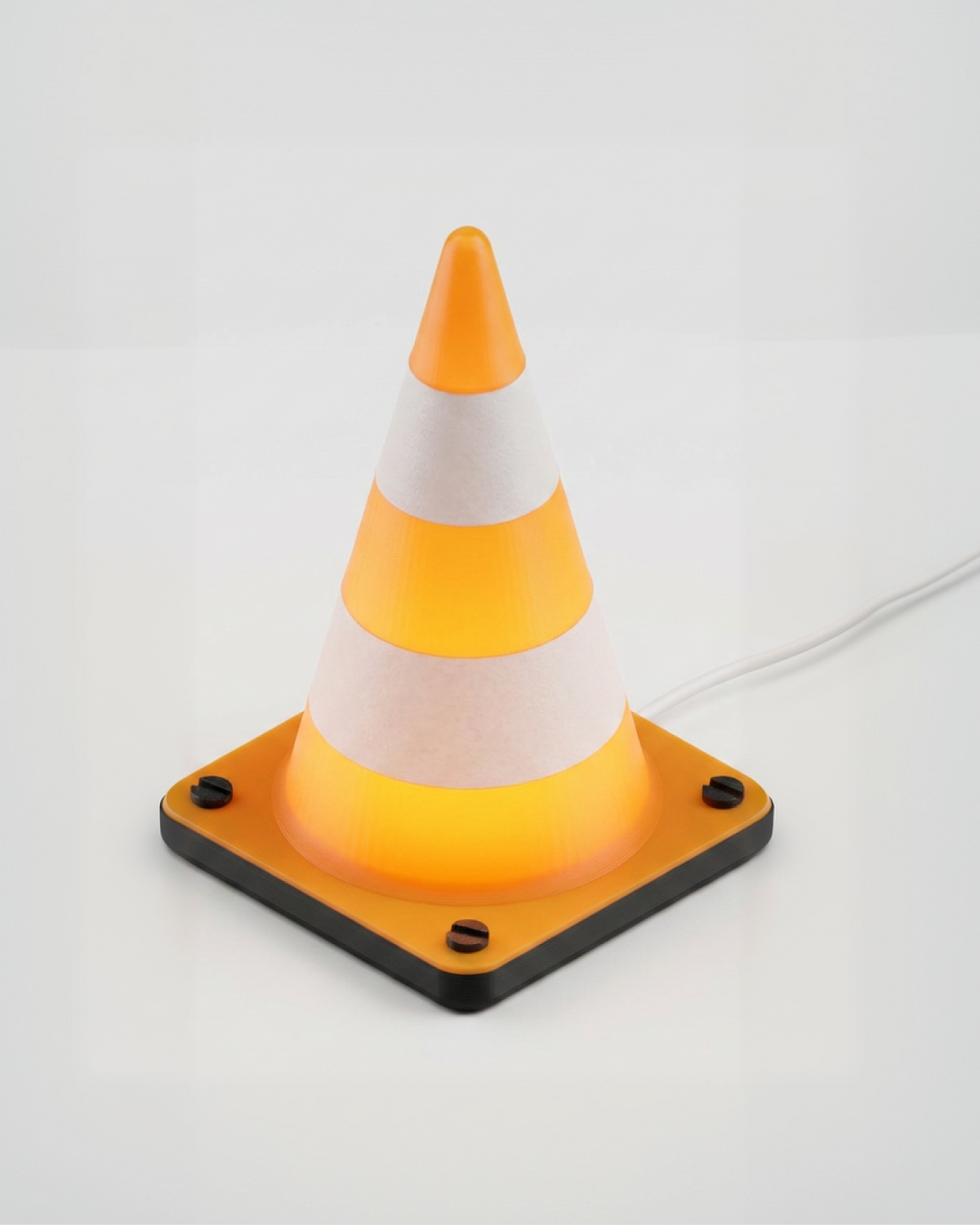 Retro Traffic Cone Desk Light