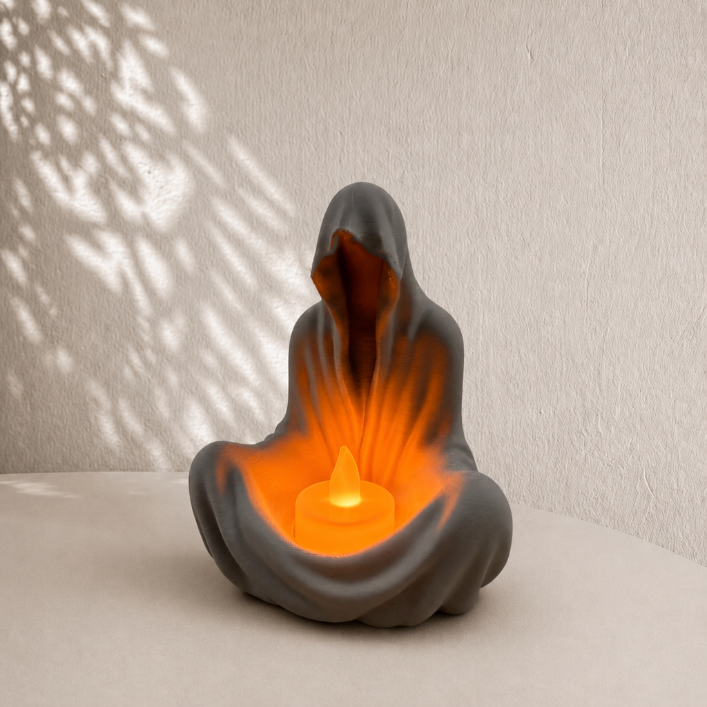 Hooded LED Candle Holder