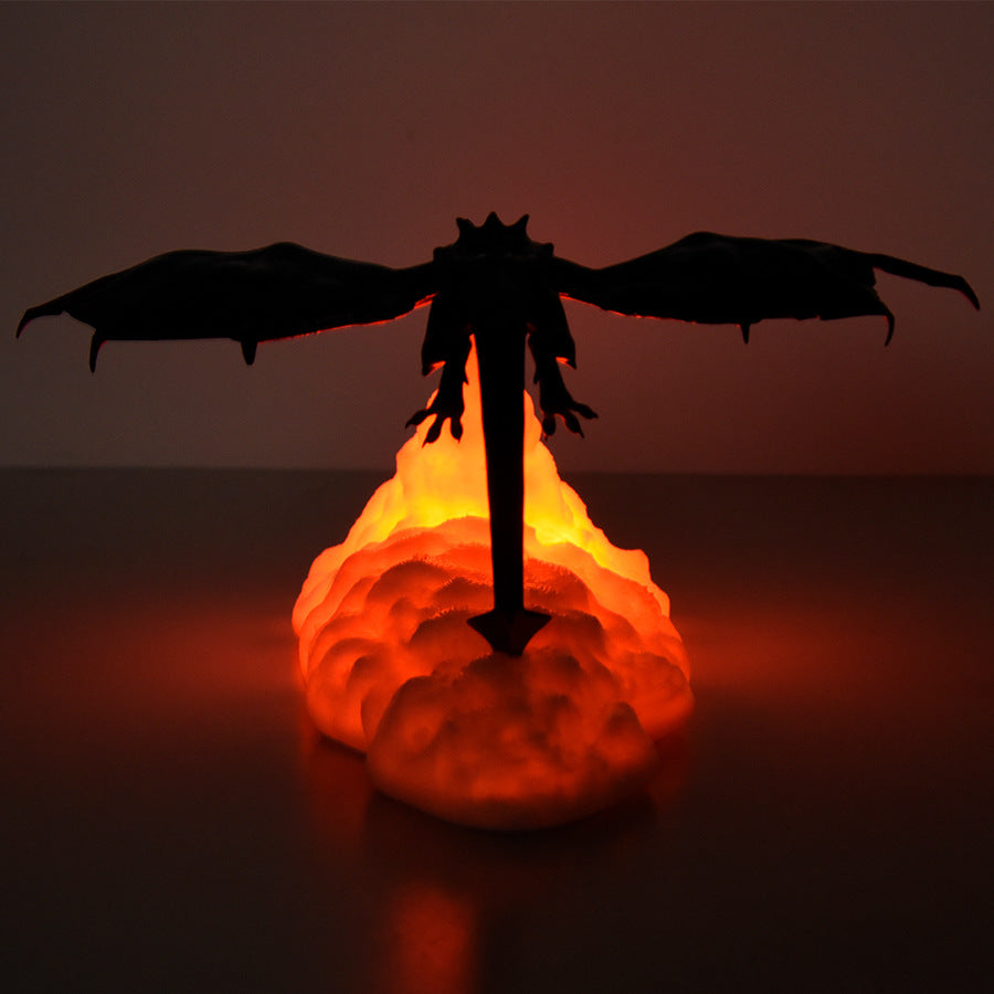Rechargeable magic dragon table lamp